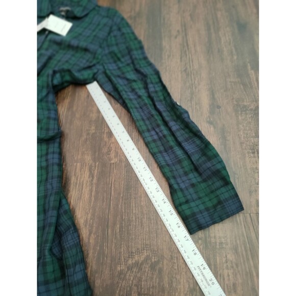 Banana Republic Women's Knee Length Long Sleeve Dresses Sz 14 Flannel Green - Picture 9 of 13